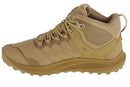 J005031 MERRELL MEN NOVA 3 TACTICAL MID WATERPROOF, SIZE 9 DARK COYOTE - Like New