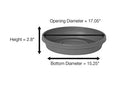 Bloem Terra Plant Saucer Tray for Planters 15-20" Taupe - Brand New
