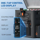 LITHELI 12 VOLT PORTABLE FRIDGE WITH 2 U20 BATTERIES,20L FREEZER - GRAY - Like New