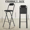 Thyle 1 Pcs Folding Bar Stool with Backrest, Tall Foldable Stool Chair Portable - Like New