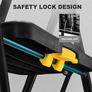 HBTOWER 5 STEP LADDER, FOLDING STEP STOOL WITH WIDE ANTI-SLIP(STLZL1405-Black) - Like New