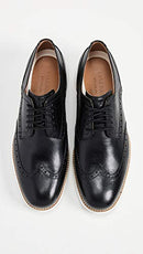 C26469 COLE HAAN MEN'S ORIGINAL GRAND SHORTWING OXFORD BLACK/WHITE SIZE 8W - Like New