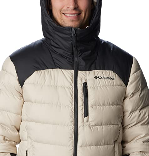 1930241 COLUMBIA MEN'S AUTUMN PARK DOWN HOODED JACKET DARK STONE/SHARK MEDIUM - Brand New