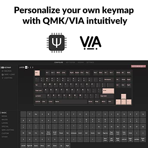 KEYCHRON Q3 RGB TENKEYLESS LAYOUT 87-KEY MACRO HOTSWAPPABLE - Scratch & Dent