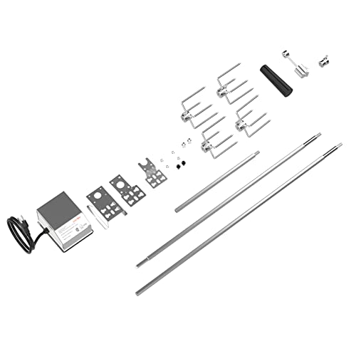 ONLYFIRE UNIVERSAL GRILL REPLACEMENT ROTISSERIE KIT 45'' & 53''x 1/2'' HEXAGON - Like New