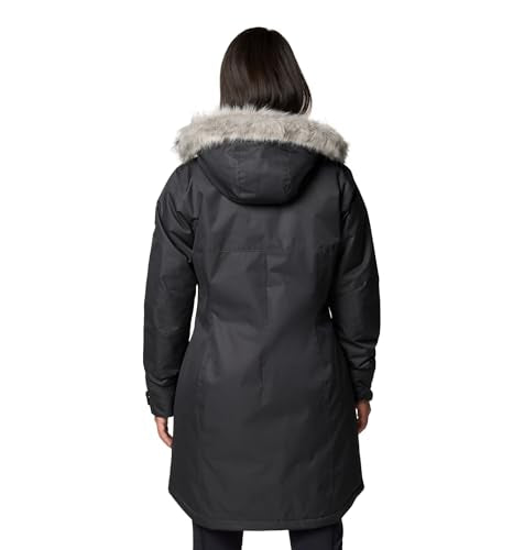 179975 Columbia Women's Suttle Mountain Long Insulated Jacket, Black, XS - Brand New