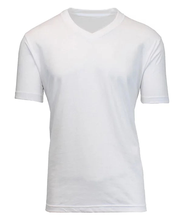 BLUE ICE MENS VNECK TSHIRT - WHITE - MEDIUM - Brand New