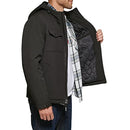 LEVI'S MEN'S SOFT SHELL HOODED STORM COAT SIZE: MEN 2XL BLACK - Brand New