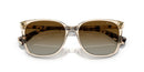 RALPH LAUREN WOMEN'S SUNGLASSES SHINY TRANSPARENT BROWN 56-16-145 2P - Like New