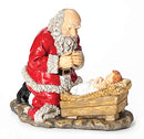 Roman Kneeling Santa Christmas Figurine - Brand New