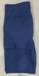 ROAMING SOUL MEN'S COTTON FLEX STRETCH CARGO SHORTS SIZE 36 - BLUE - Brand New