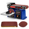 WORKPRO BELT DISC SANDER VERTICAL 4" X 36" 6" DISC SANDPAPERS W125074AE - BLUE - Like New