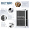 EVERSUPPLY Felting Changeable Message Letter Board Locking Door, 19X14 - A BLACK - Like New