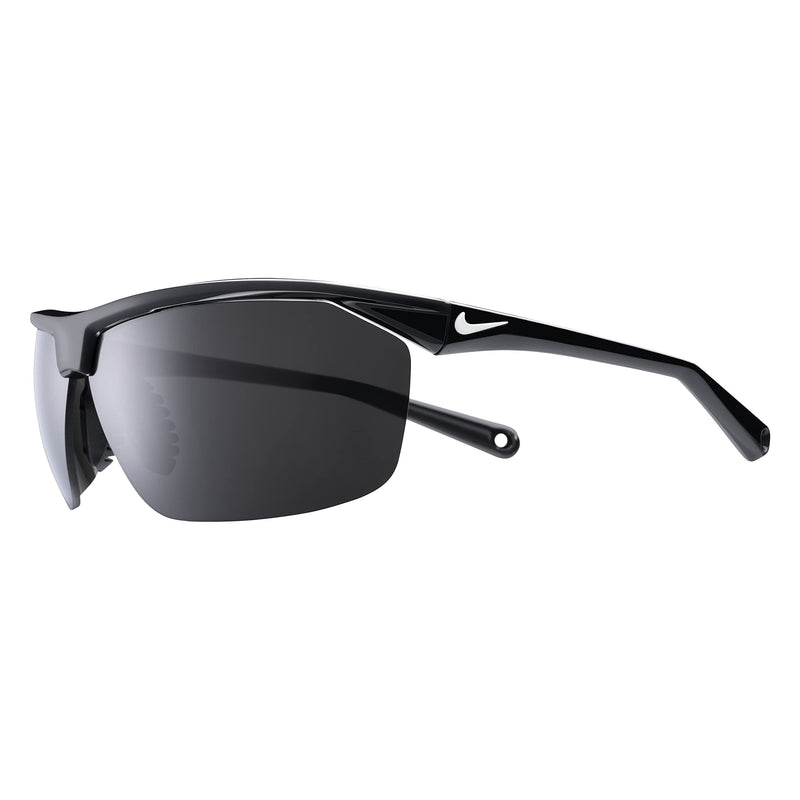 NIKE EV1128-001 TAILWIND 12 SUNGLASSES SHINY BLACK/WHITE FRAME COLOR, GREY LENS - Brand New