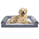 AMAZON BASICS FOAM LIVING ROOM COUCH DOG BED REMOVABLE COVER GRAY 44 X 35 - Brand New