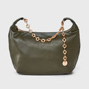 Jewelry Chain Handbag Clutch - A New Day Olive Green: Shell, Woven Design - Brand New