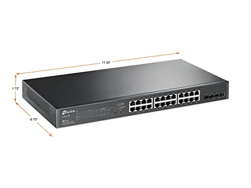 TP-Link TL-SG2428P Jetstream 24 Port Gigabit Smart Managed PoE Switch - Like New