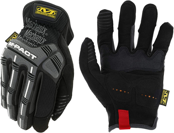 MPC-58 Mechanix Wear M-PACT Open Cuff Work Gloves Large Black/Gray - Brand New