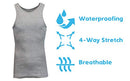 Galaxy by Harvic Single and 3-Pack Mens Heavy-Weight Ribbed Tank Tops MTT-1000HG - Brand New