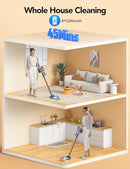 QIKCLN 450W 45KPA CORDLESS VACUUM CLEANER, LIGHTWEIGHT STICK, VC07 - GRAY - Like New