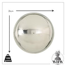 Whole House Worlds Crosby Street Stainless Steel Gazing Ball 13 3/4 Inches - NEW - Brand New