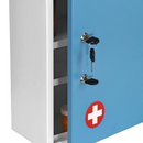 AdirMed Dual Lock Medicine Cabinet Pull-Out Shelf Mountable 999-06-BLU - Blue - Like New