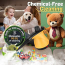 LET'STEAM MULTI-SURFACE PORTABLE STEAM CLEANER WITH 11PCS ACCESSORIES - YELLOW - Like New