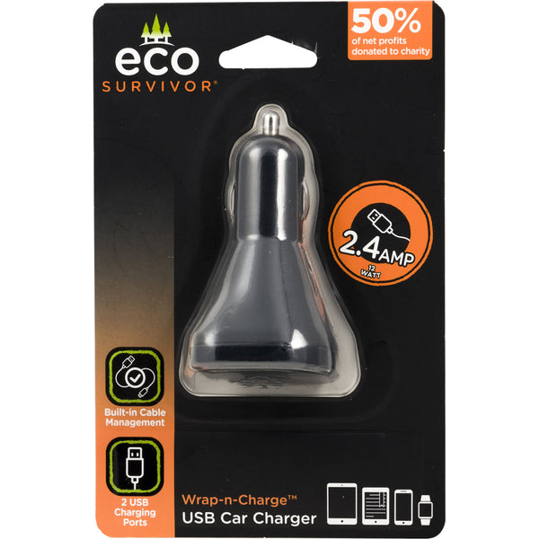 EcoSurvivor Wrap-n-Charge USB Car Charge