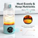Allbean Portable Bottle Warmer, Dual Heating Modes for Breast Milk & Water - Like New