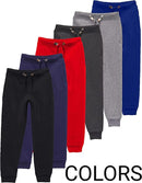 GALAXY BY HARVIC BOYS FLEECE JOGGER SWEATPANTS SLIM FIT SIZE MEN S NAVY BLUE - Like New