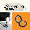 PSBM Black Strapping Tape, 96 Rolls, 2.8 Mil Thick, 3/8 Inch Wide, X004FFGH45 - Brand New