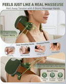 GENESANDRO BIONIC NECK AND SHOULDER MASSAGER HEATED REAL HAND MASSAGERS - GREEN - Like New