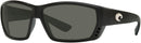 COSTA DEL MAR TUNA ALLEY GLOBAL FIT 580G - MATTE BLACK/GRAY - Like New
