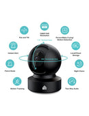 KASA SMART 1080P INDOOR PAN/TILT WIRED SECURITY CAMERA - EC71 - BLACK - Like New