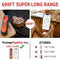 THERMOPRO TEMPSPIKE PLUS 600FT WIRELESS MEAT THERMOMETER - DARK ORANGE - Like New
