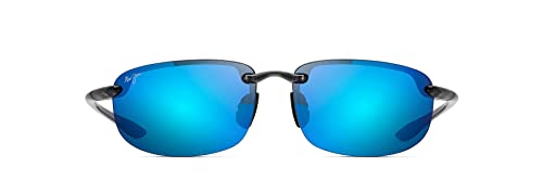 Maui Jim Ho'okipa Sport Sunglasses Smoke Gray/Blue Hawaii MJ0407S004 - Like New