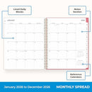 Blue Sky 2026 Weekly and Monthly Planner Calendar, Flexible Cover, 140195-26 - Like New