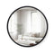 UMBRA HUB ROUND WALL MIRROR RUBBER FRAME MODERN 24" 1008243-040 - BLACK - Like New