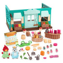 Li'l Woodzeez – Pass – The – Pasta Restaurant Playset – 41 Pieces Dollhouse Set - Like New