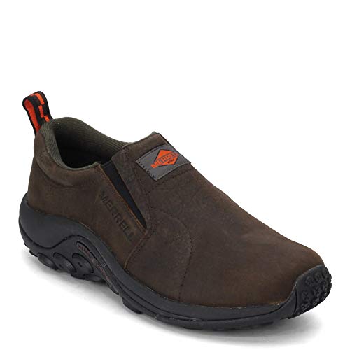 J099319W MERRELL MEN'S JUNGLE MOC LEATHER INDUSTRIAL SHOE SIZE 8.5 ESPRESSO - Brand New