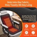 Solisnug Heated Seat Cushion Office Chair Pad 7 Heating Level JRMQL - Black - Like New