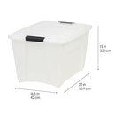 IRIS USA Inc TB-56D 53 Quart Stack & Pull Box Multi-Purpose 6 Pack Storage Bin - Like New