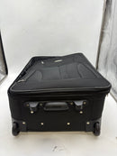 ROCKLAND 24 INCH FASHION SOFTSIDE UPRIGHT LUGGAGE EXPANDABLE, - BLACK - Brand New