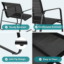 DUMOS 3 Piece Set, Patio Furniture with Table and Chairs, Sectional Bistro-Black - Brand New