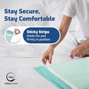ASH01UP ALLSETT HEALTH 50 PACK ADHESIVE DISPOSABLE BED PADS ADULTS - BLUE - Brand New