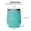 Corkcicle Origins Stemless Cup Triple Insulated Stainless Steel Travel Wine Cup - Brand New