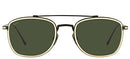 5005 ST PERSOL Men's 50MM Polarized Optical Sunglasses, Black/Brown - Brand New