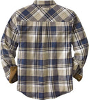 LEGENDARY WHITETAILS LONG SLEEVE BUTTON 100% COTTON FLANNEL LARGE SHALE PLAID - Brand New