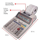 SHARP SH-EL1750V PRINTING CALCULATOR, BLACK/RED - BALCK/RED - Like New