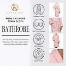 Superior Cotton Unisex Terry Robe Soft Absorbent Accessories Size Medium Ivory - Brand New